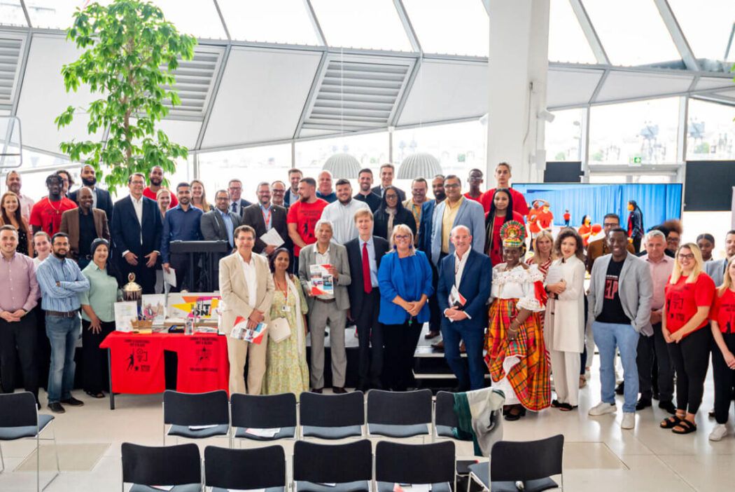 Group photo of guests at event to celebrate 15 years of CABNAB
