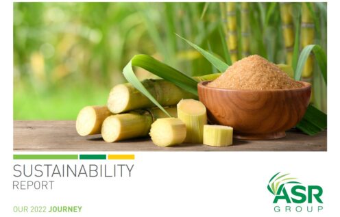 Front page of Sustainability Report showing sugar bowl